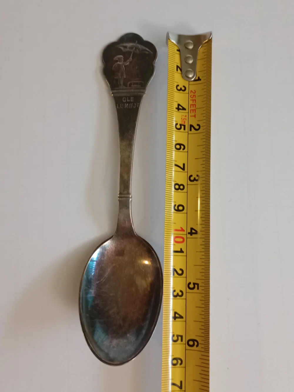 ABSA Ole Lukøje (The Sandman) Danish Silver Plated Vintage Souvenir Spoon